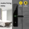 YDME100NxT Smart Door Lock, Black, Fingerprint, PIN, RFID, Manual Key Access - Image 3