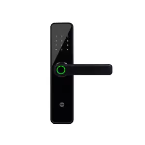 YDME50NxT Smart Door Lock, Black, Fingerprint, PIN, RFID, Manual Key Access