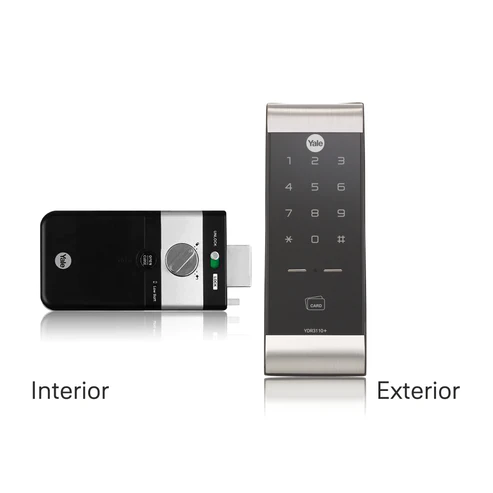 YDR 3110 Smart Lock, PIN & Card Access, Color- Silver/Black Finish - Image 2
